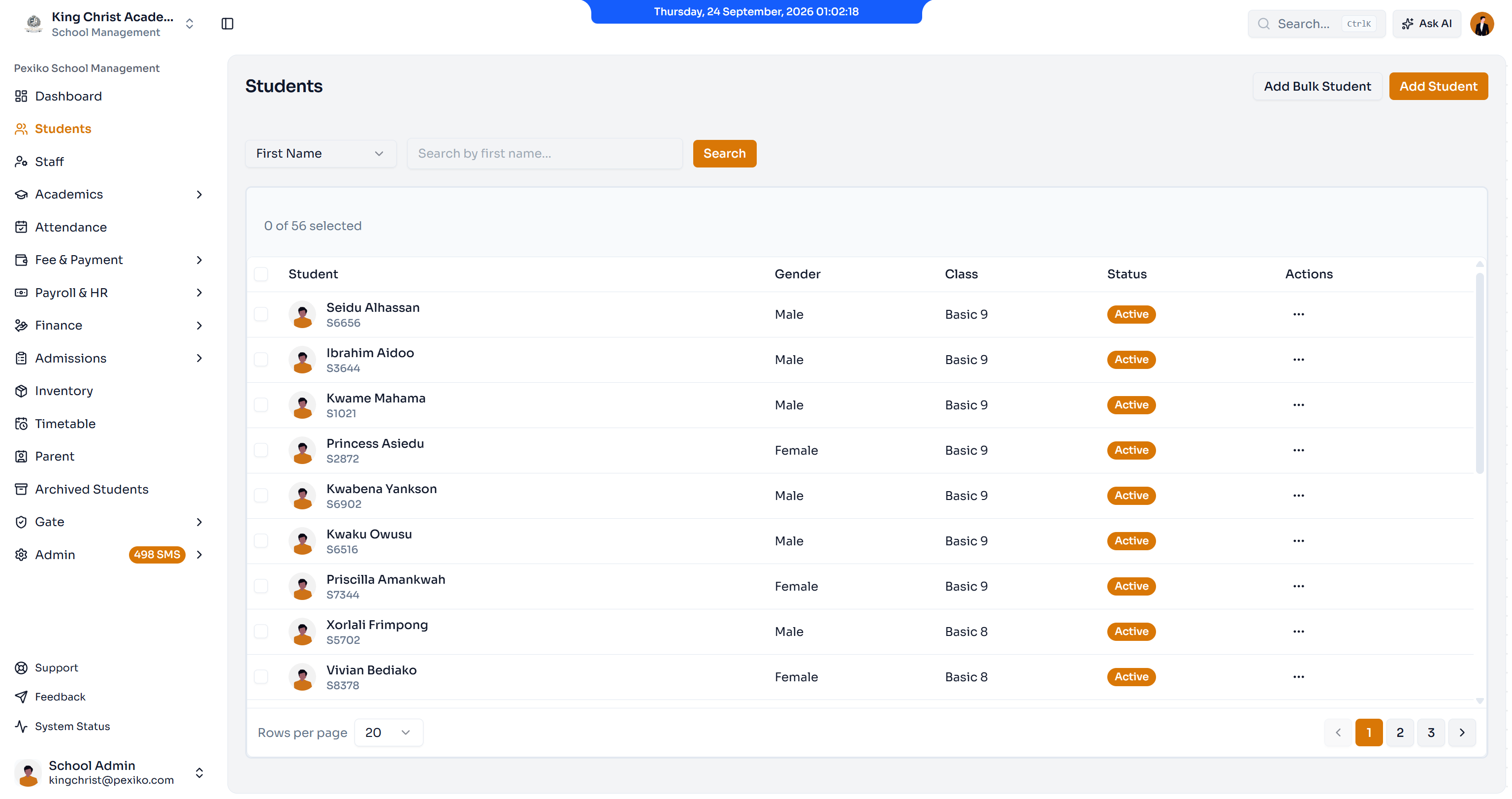 Pexiko students page